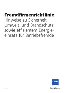 Vorschaubild von Hinweise zu Sicherheit, Umwelt-, Brandschutz und effizientem Energieeinsatz