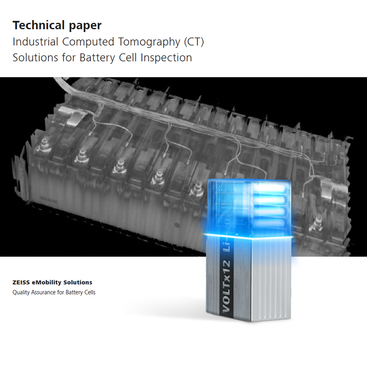 Fachartikel Lösungen für die Batteriezellenprüfung mit industrieller Computertomographie (CT)