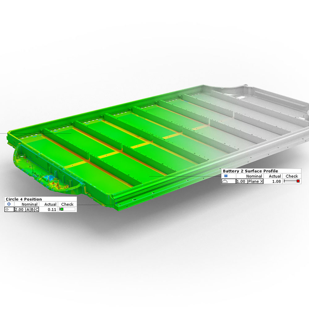 Abweichungen zwischen digitalem Zwilling und CAD-Daten 